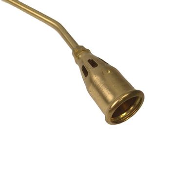 Diseño portátil quemador de hierbas de bronce superior antorcha de calefacción extraíble en ambos extremos 1.488kg