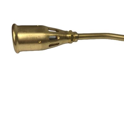 Diseño portátil quemador de hierbas de bronce superior antorcha de calefacción extraíble en ambos extremos 1.488kg