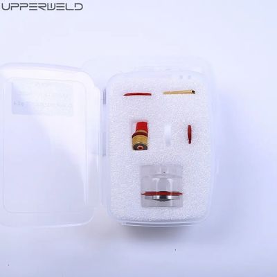 WP-17/18/26 2.4 Kit de lente de gas con antorcha de soldadura TIG 1/16' 3/32' 1/8' Kit de copa de piréx con boquilla transparente