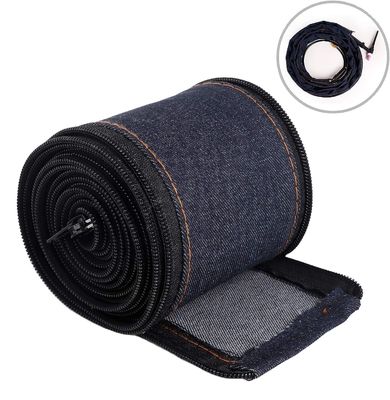 Protector de estilo chaqueta de cremallera de vaquero para antorcha de arco de gas