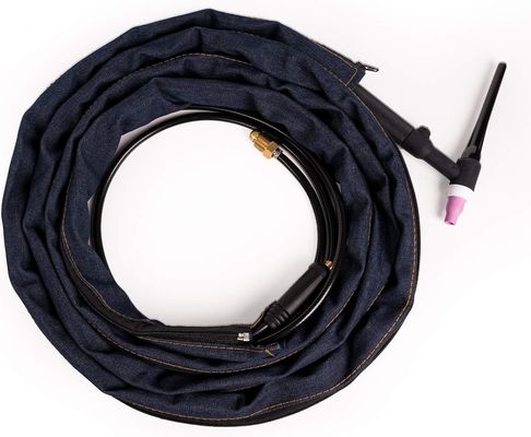 Protector de estilo chaqueta de cremallera de vaquero para antorcha de arco de gas