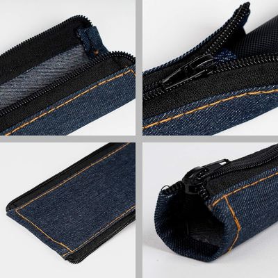 Protector de estilo chaqueta de cremallera de vaquero para antorcha de arco de gas