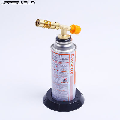 BBQ Blowtorch Butano Gas Soldadura antorcha Arma de llama Cabeza de antorcha de latón con soporte OEM
