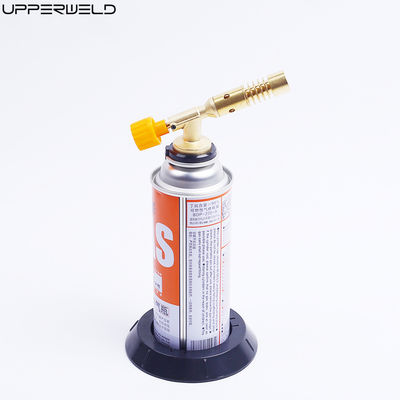 BBQ Blowtorch Butano Gas Soldadura antorcha Arma de llama Cabeza de antorcha de latón con soporte OEM