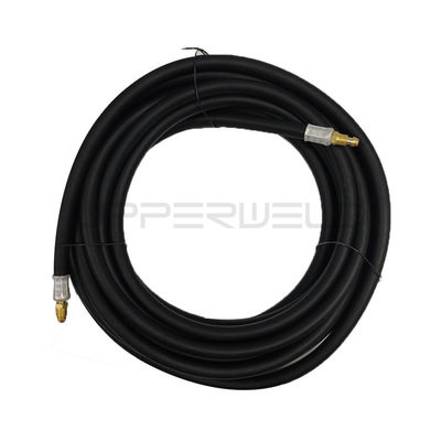 Cable de alimentación manguera de goma refrigerada por aire TIG Consumibles de soldadura para WP17 antorcha en negro