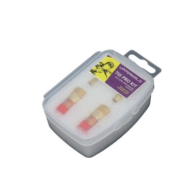 Lente de gas de soldadura superior de oro 4GL116 y kit de collar de cuña 4C116GS para antorcha de soldadura WP17 18 26
