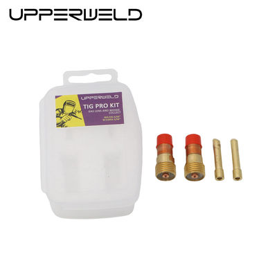 Lente de gas de soldadura superior de oro 4GL116 y kit de collar de cuña 4C116GS para antorcha de soldadura WP17 18 26