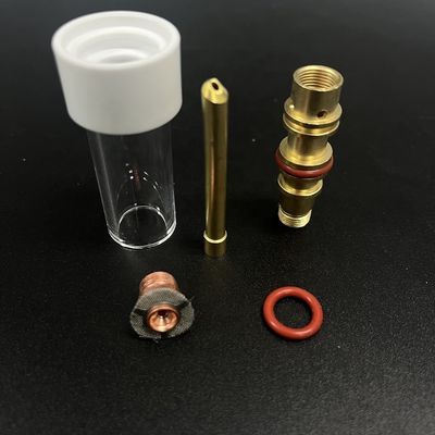 Wp17/18/26 Torcha de soldadura Tig Kit de boquilla transparente Tipo integrado L 47 1.6 para vasos de vidrio