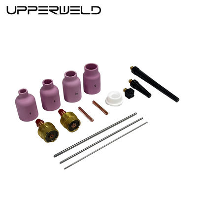 Saldadura superior 14PCS TIG Accesorios de antorchas de soldadura Boquilla de cerámica para WP-9/20 Saldadura superior
