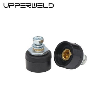 Conector de cable de soldadura 10-25 mujer tipo europeo en negro para el rendimiento de soldadura