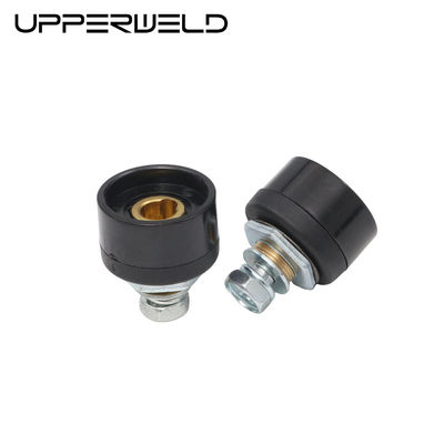 Conector de cable de soldadura 10-25 mujer tipo europeo en negro para el rendimiento de soldadura