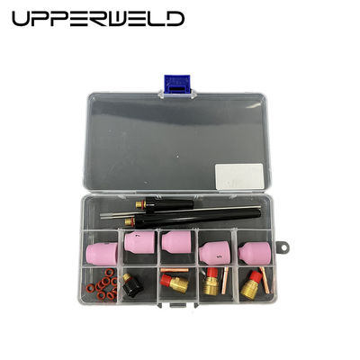 Pink UPPERWELD 27PCS TIG Accesorios para antorchas de soldadura Serie 53N Boquilla cerámica TIG Partes de repuesto incluyen lente de gas
