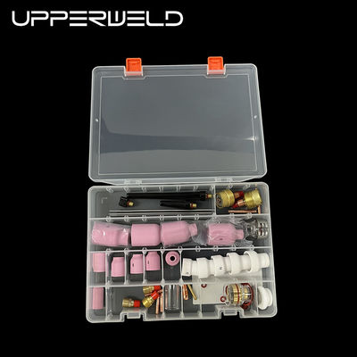 57PCS TIG Accesorios de antorchas de soldadura Boquilla cerámica grande TIG piezas de repuesto en rosa