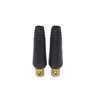 10-25 Hombre 100A-200A Conector de cable de soldadura de cobre de tipo europeo para máquina de soldadura