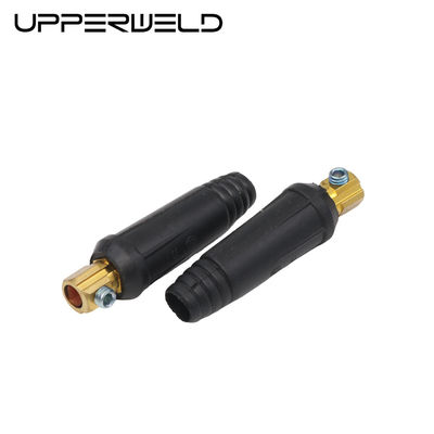 10-25 Hombre 100A-200A Conector de cable de soldadura de cobre de tipo europeo para máquina de soldadura