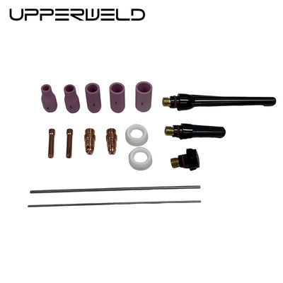 Accesorios de antorchas de soldadura TIG de color rosa 16PCS para boquillas cerámicas de larga duración de la serie 13N