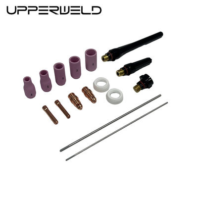 Accesorios de antorchas de soldadura TIG de color rosa 16PCS para boquillas cerámicas de larga duración de la serie 13N