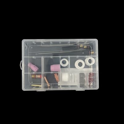 24PCS de aluminio y boquilla clara TIG Parts de repuesto de antorcha de soldadura para soporte personalizado