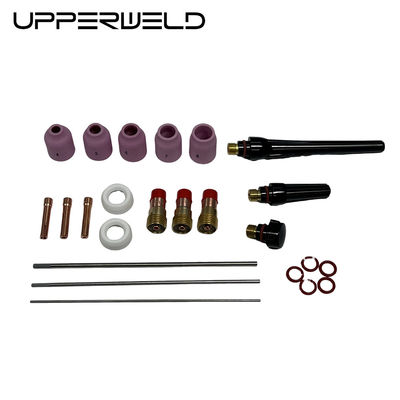 Lograr soldaduras TIG perfectas con UPPERWELD 29PCS accesorios de antorchas de soldadura TIG y lentes de gas