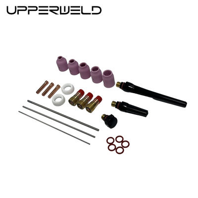Lograr soldaduras TIG perfectas con UPPERWELD 29PCS accesorios de antorchas de soldadura TIG y lentes de gas