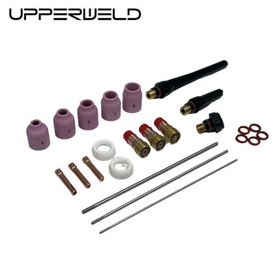 Lograr soldaduras TIG perfectas con UPPERWELD 29PCS accesorios de antorchas de soldadura TIG y lentes de gas