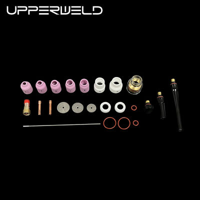 Accesorios para antorchas de soldadura TIG Aluminio y boquilla transparente para piezas de repuesto TIG de 30 PCS