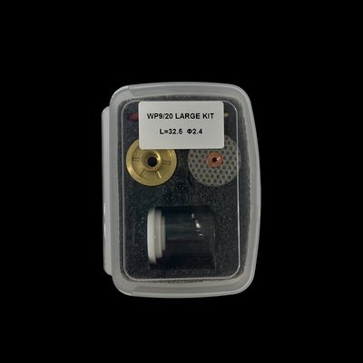 WP-9/20 TIG Accesorios de soldadura Kit de boquilla de cuarzo Compartimientos de repuesto de antorchas Kit de copas de vidrio grandes