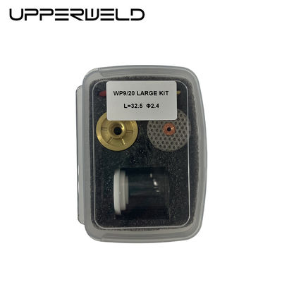WP-9/20 TIG Accesorios de soldadura Kit de boquilla de cuarzo Compartimientos de repuesto de antorchas Kit de copas de vidrio grandes