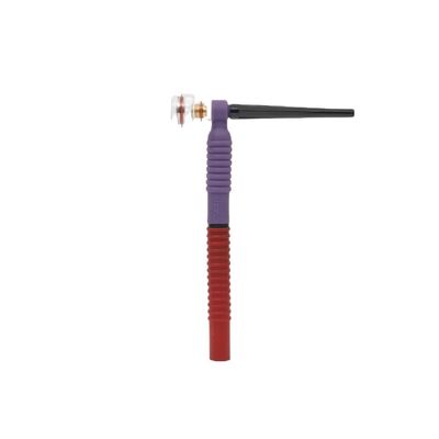 Cubo de cobre púrpura y plástico superior WT125FL TIG flexible cabeza de antorcha de soldadura refrigerada por aire