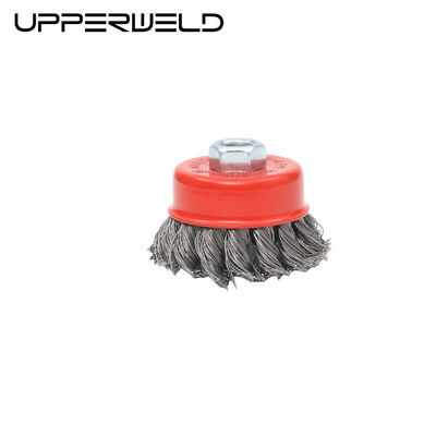 Apoyo personalizado 3 pulgadas de Brush de rueda de alambre retorcido para consumibles de soldadura M14 * 75 * 2mm