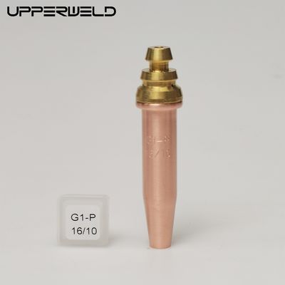 Gas de corte de la boquilla tamaño de propano acetileno de corte de la punta de oxígeno para G1-P 16/10