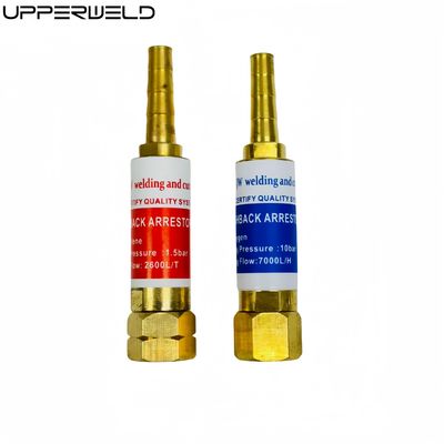 2600L/T 7000L/H de latón de cobre de soldadura superior Flashback arrester para el oxígeno y el acetileno