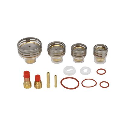 Kit de boquilla transparente de soporte de vidrio cerámico personalizado para soldadura TIG WP 9/20/17/18/26