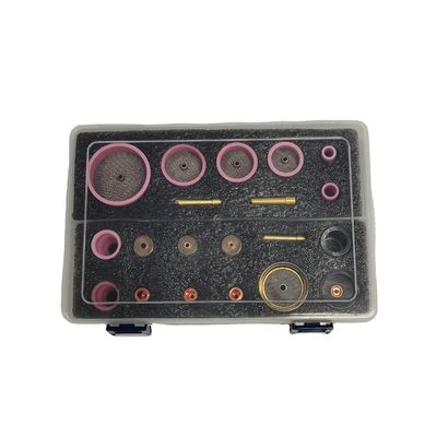 Kit de boquilla transparente de soporte de vidrio cerámico personalizado para soldadura TIG WP 9/20/17/18/26