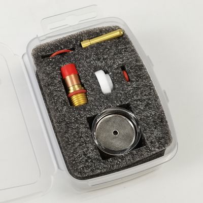 Consumables duraderos para tazas TIG WP17 18 26 Kit de boquilla transparente de champán grande TIG con cuerpo de colleta