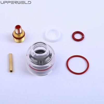 Consumables duraderos para tazas TIG WP17 18 26 Kit de boquilla transparente de champán grande TIG con cuerpo de colleta