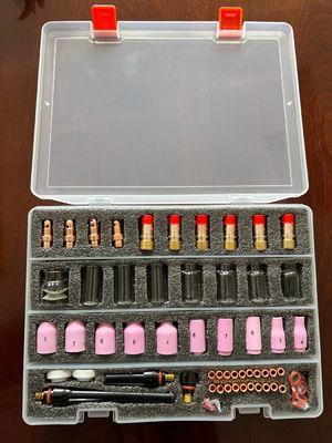 Conjunto avanzado de antorchas de soldadura TIG con copa de cerámica y boquilla transparente 17 18 26 74 kits