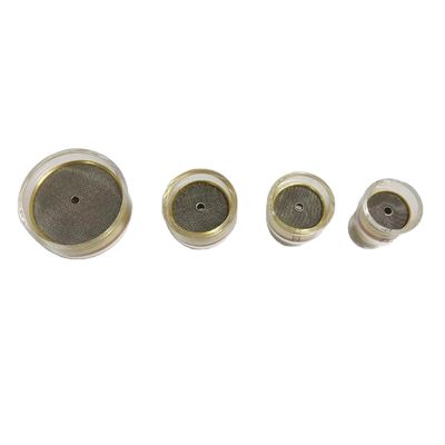 Accesorios TIG Boquilla transparente de champán con paquete de pantalla para resultados de soldadura precisos
