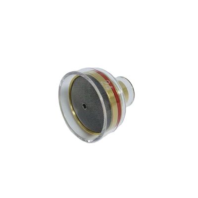 Accesorios TIG Boquilla transparente de champán con paquete de pantalla para resultados de soldadura precisos