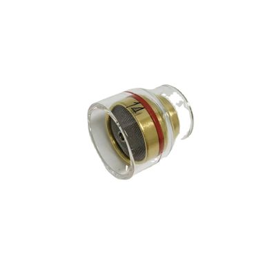 Accesorios TIG Boquilla transparente de champán con paquete de pantalla para resultados de soldadura precisos