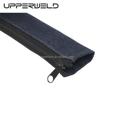 Cubierta de cable de antorcha de soldadura TIG de 4 m con chaqueta de cremallera estilo azul