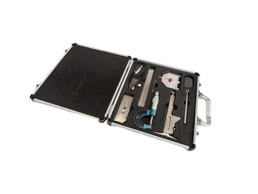 Medidor de soldadura de acero inoxidable de doble deslizamiento de plata HJC30 para soldadura multifunción