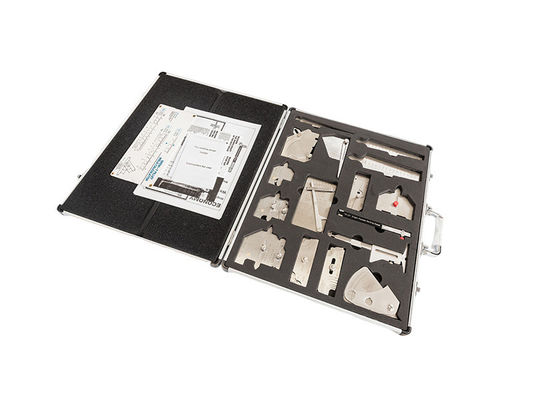 Medidor de soldadura de acero inoxidable de doble deslizamiento de plata HJC30 para soldadura multifunción