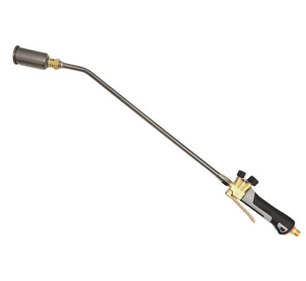 El quemador de malezas de bronce, la antorcha de gas y propano, el mejor lanzallamas para el control de malezas en el jardín.